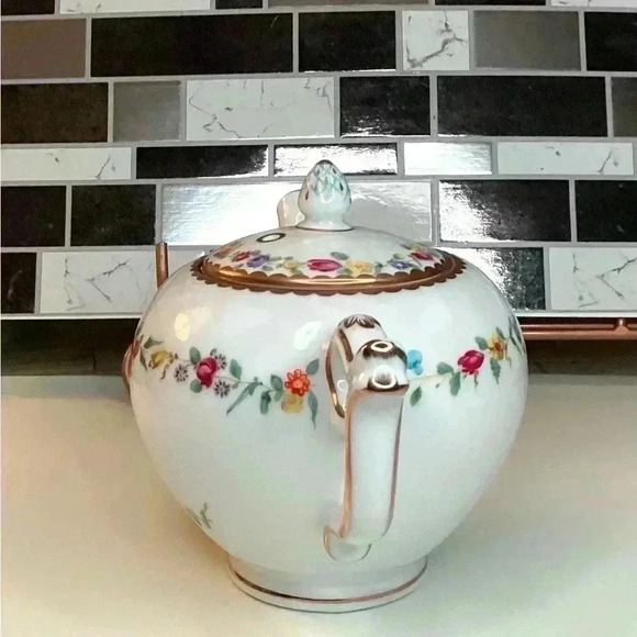 Vintage Chelsea-Derby Miniature Teapot and Cover 1985 (made) Franklin Mint - Picture 11 of 16